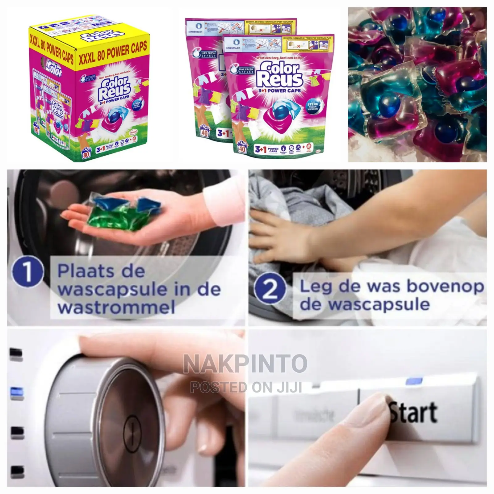 Washing Capsules ( XXXL 80 POWER CAPS )