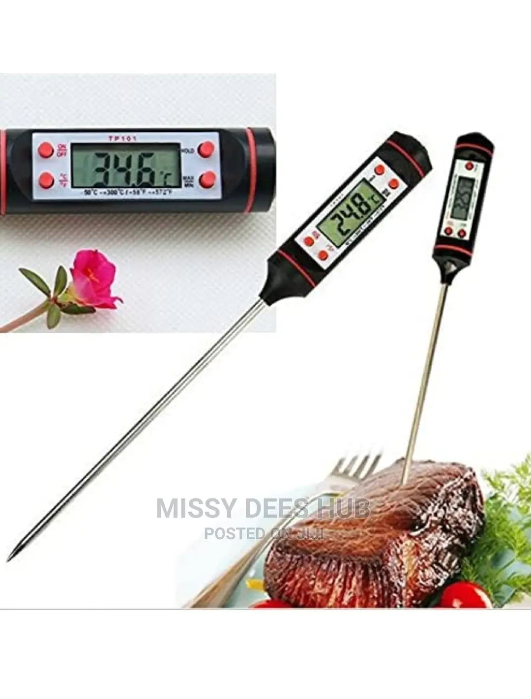 Digital Food Thermometer With Sheath