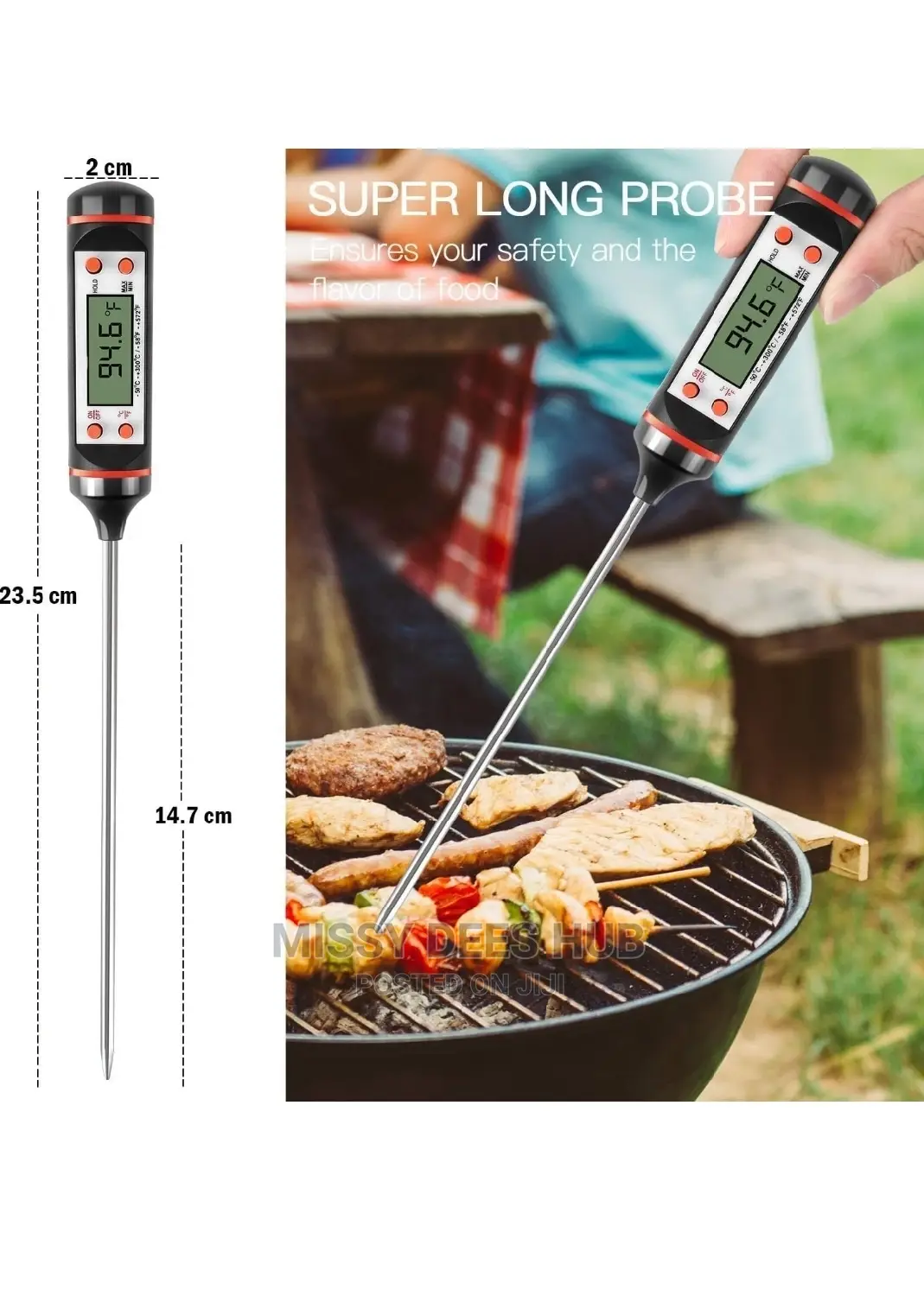 Digital Food Thermometer With Sheath