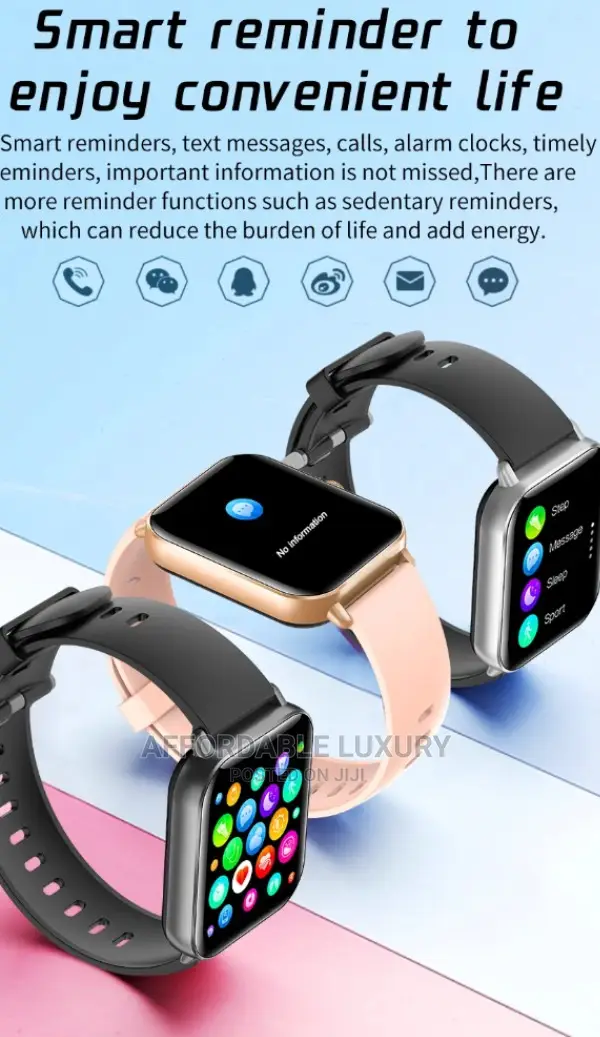 Bluetooth Fitness Tracker Touch Screen Cellphone Smart-Watch