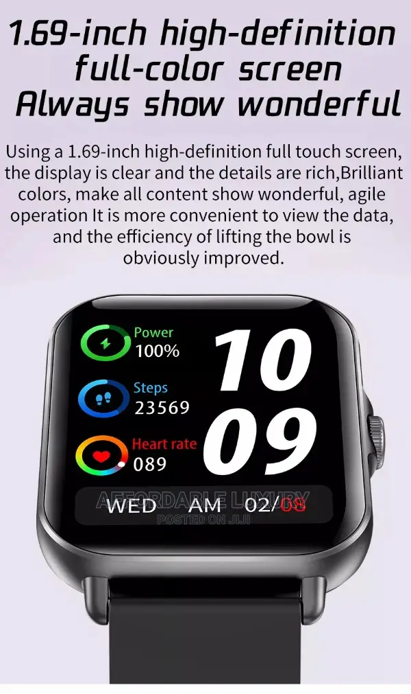 Bluetooth Fitness Tracker Touch Screen Cellphone Smart-Watch
