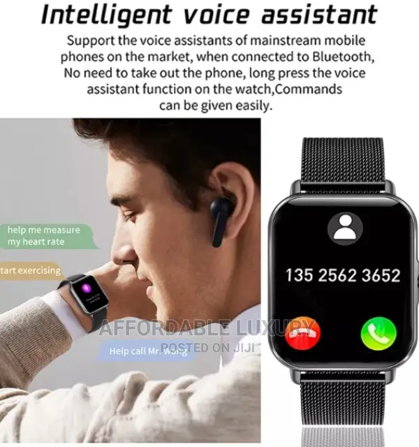 Bluetooth Fitness Tracker Touch Screen Cellphone Smart-Watch