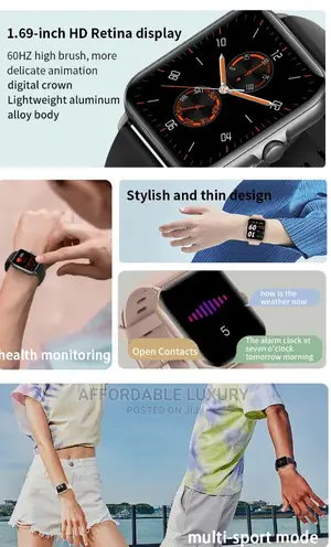Bluetooth Fitness Tracker Touch Screen Cellphone Smart-Watch