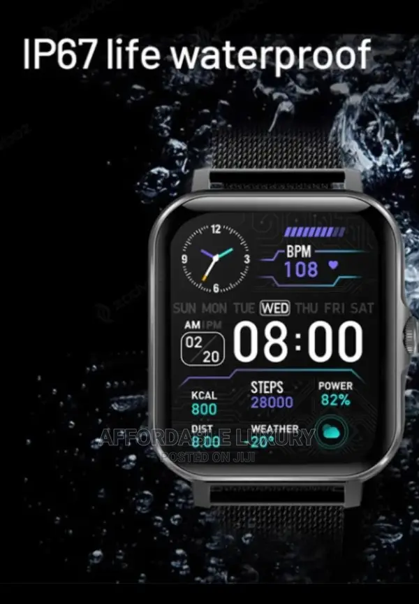Bluetooth Fitness Tracker Touch Screen Cellphone Smart-Watch