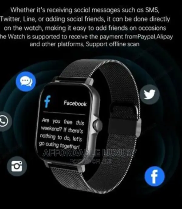 Bluetooth Fitness Tracker Touch Screen Cellphone Smart-Watch
