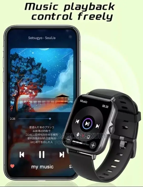 Bluetooth Fitness Tracker Touch Screen Cellphone Smart-Watch