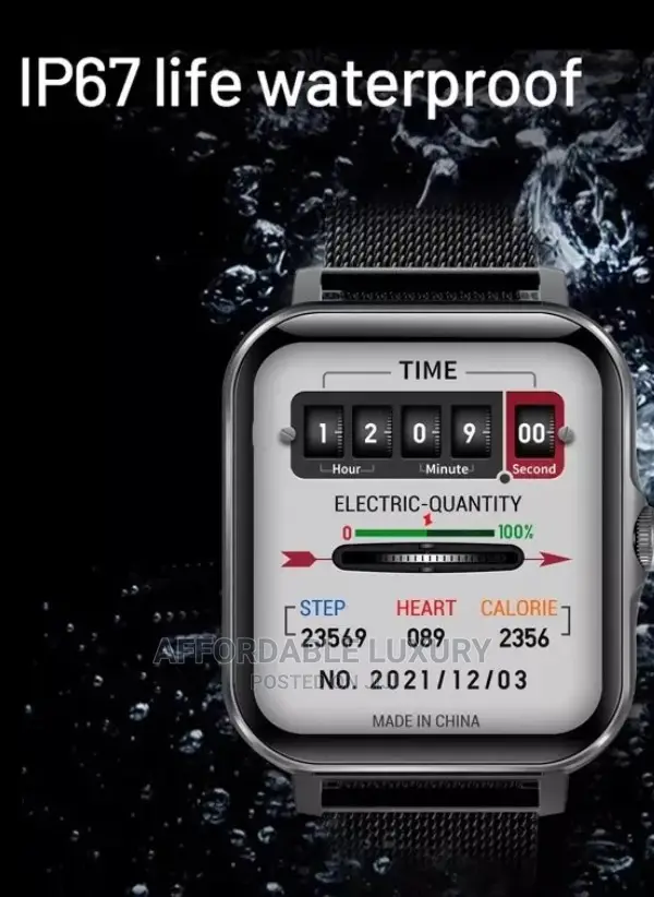 Bluetooth Fitness Tracker Touch Screen Cellphone Smart-Watch