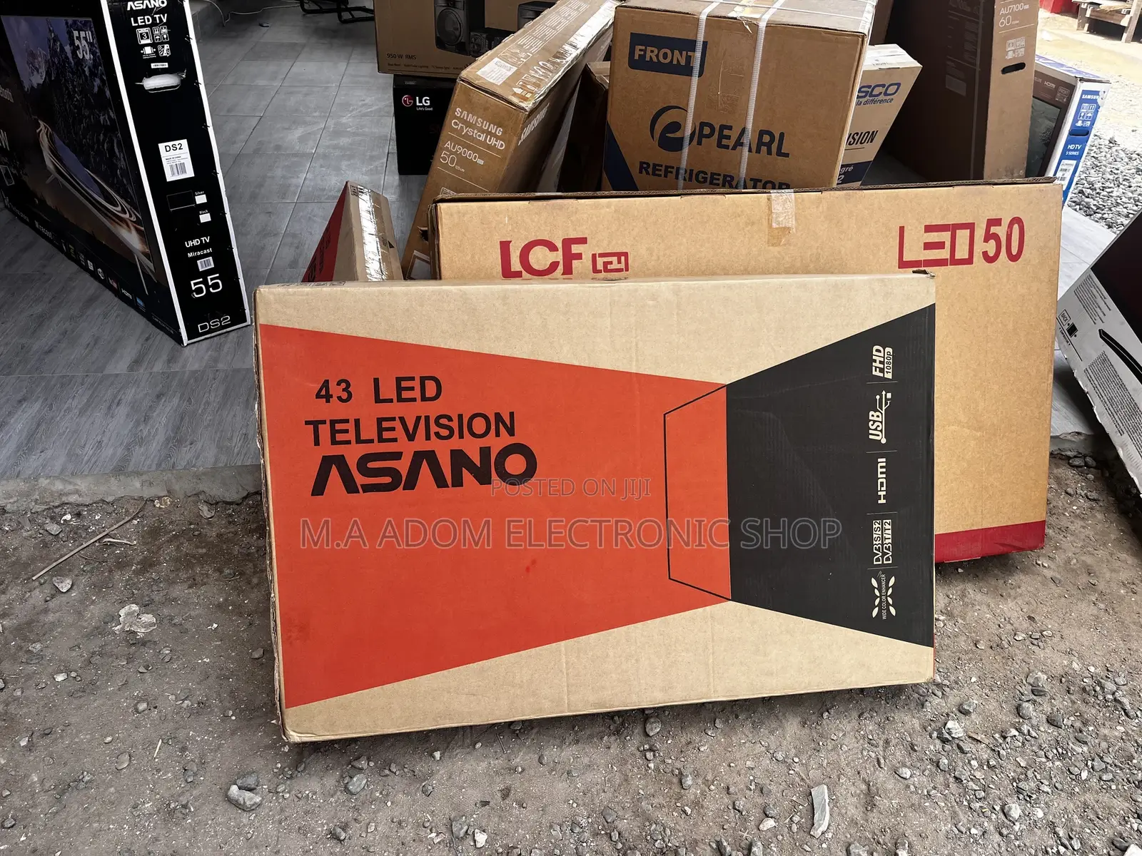 Highly Recommended Asano 43′′ Digital Satellite HD TV –Black