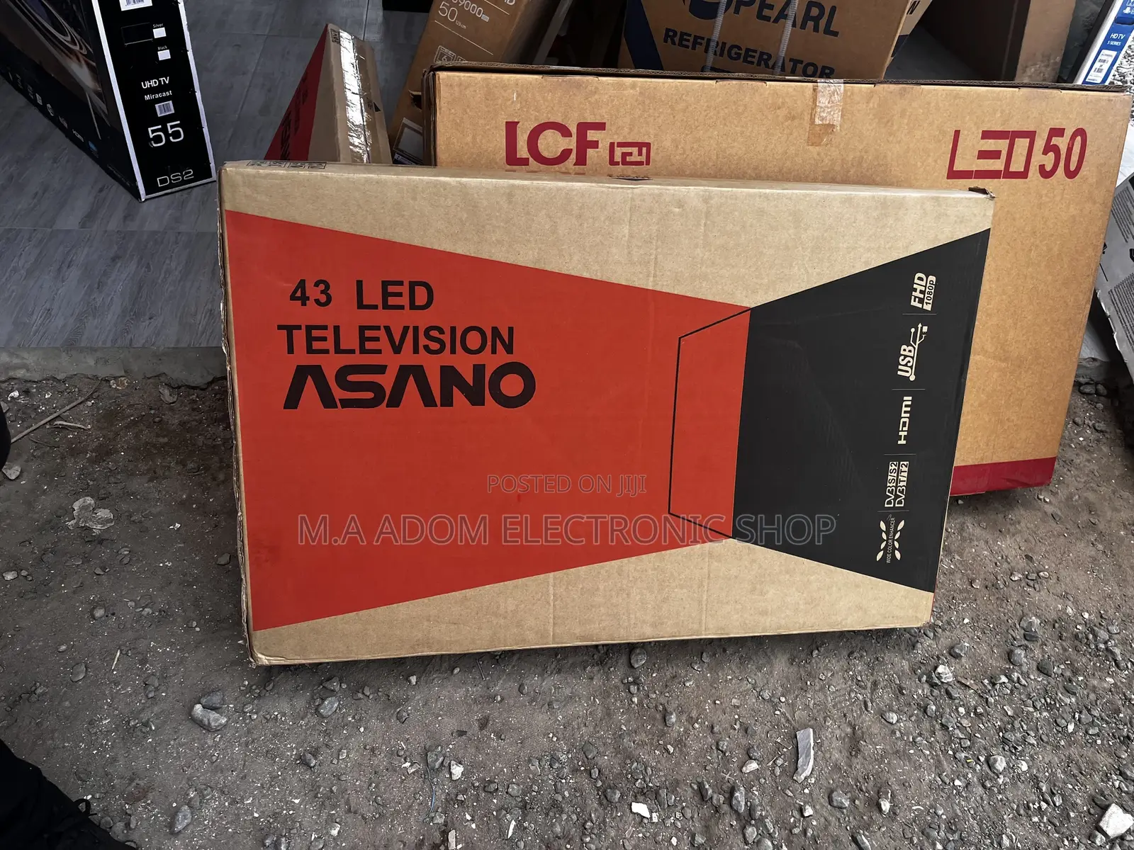 Eligible Asano 43′′ Digital Satellite HD TV – Black