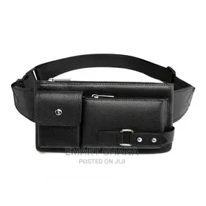 New Fashion Men Waist Bag Sports Chest Bag Leather Crossbody