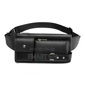 New Fashion Men Waist Bag Sports Chest Bag Leather Crossbody