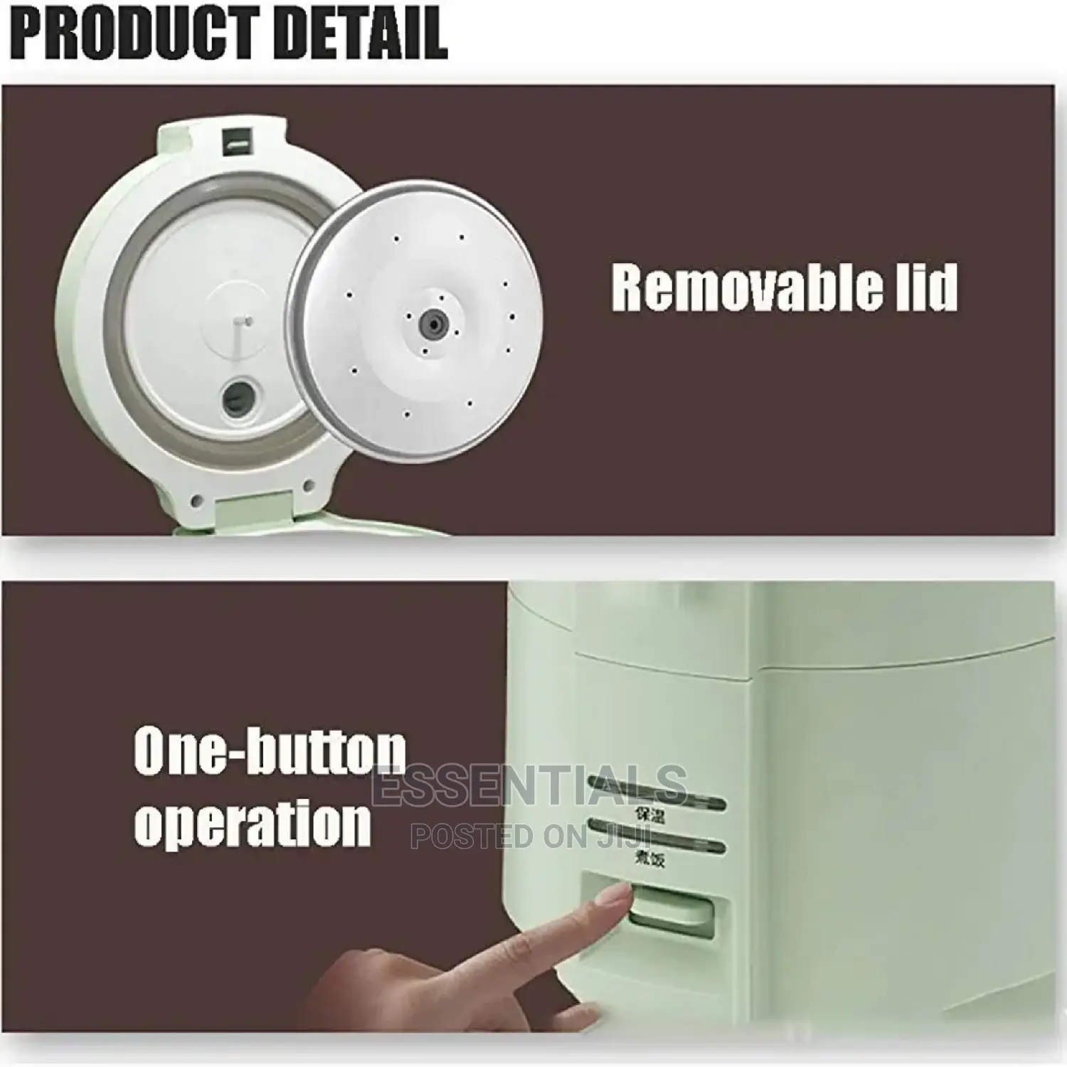 2l Mini Rice Cooker With Keep-Warm Function