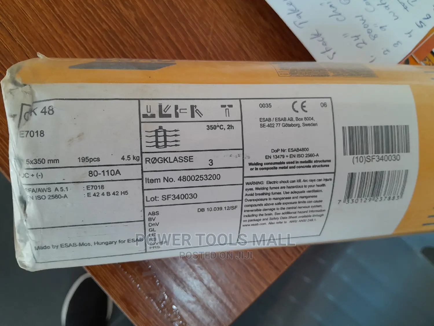 Esab Electrode E7108 3.2mm