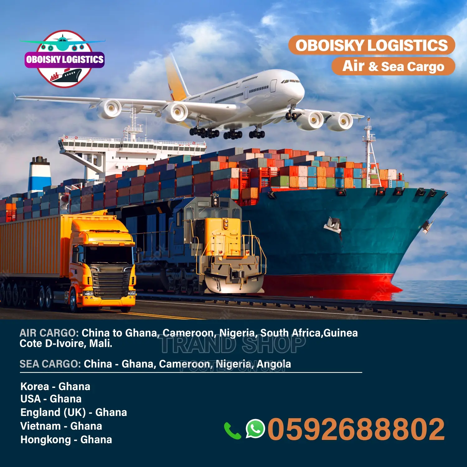 China to Ghana Shipping | Oboisky Logistics/Shipping Company