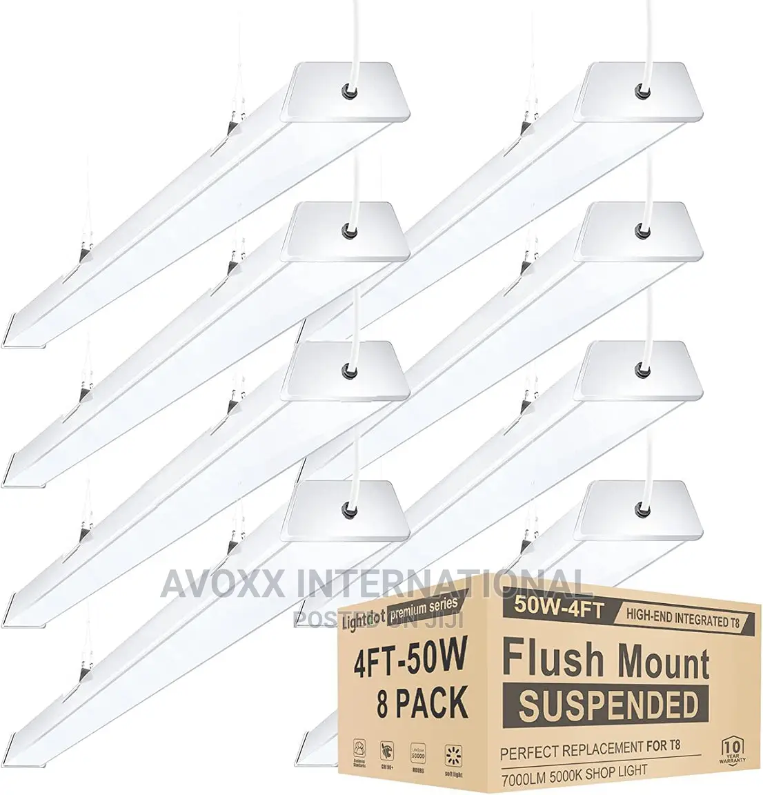 8PKS Lightdot Compact 4FT LED Shop Light , Daylight LED