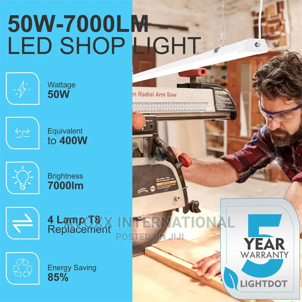 8PKS Lightdot Compact 4FT LED Shop Light , Daylight LED