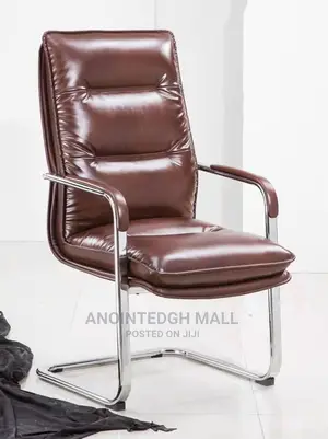 Executive Leather Swivel Chair - Brown