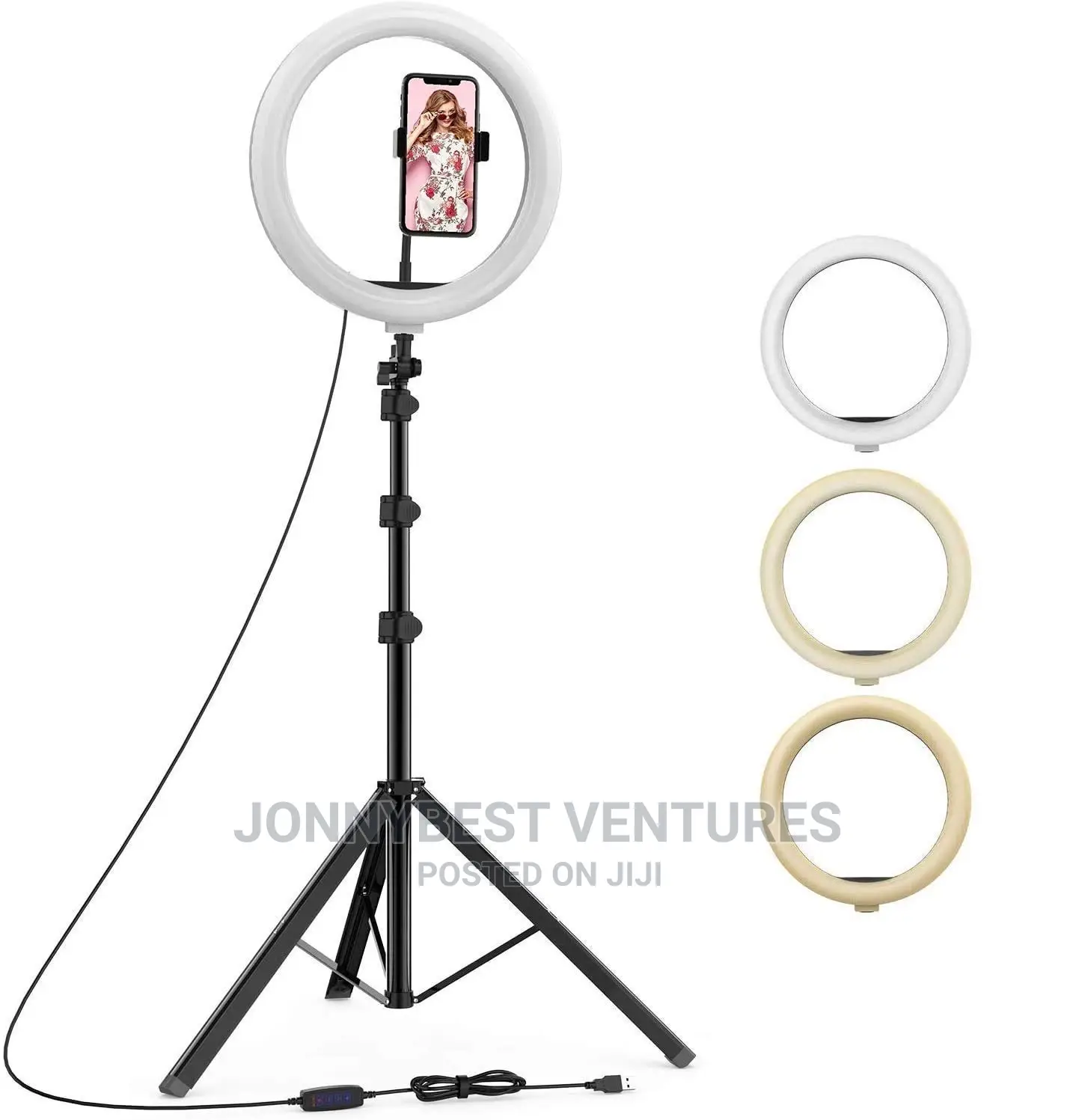 12" Multicolour Ring Light With Stand