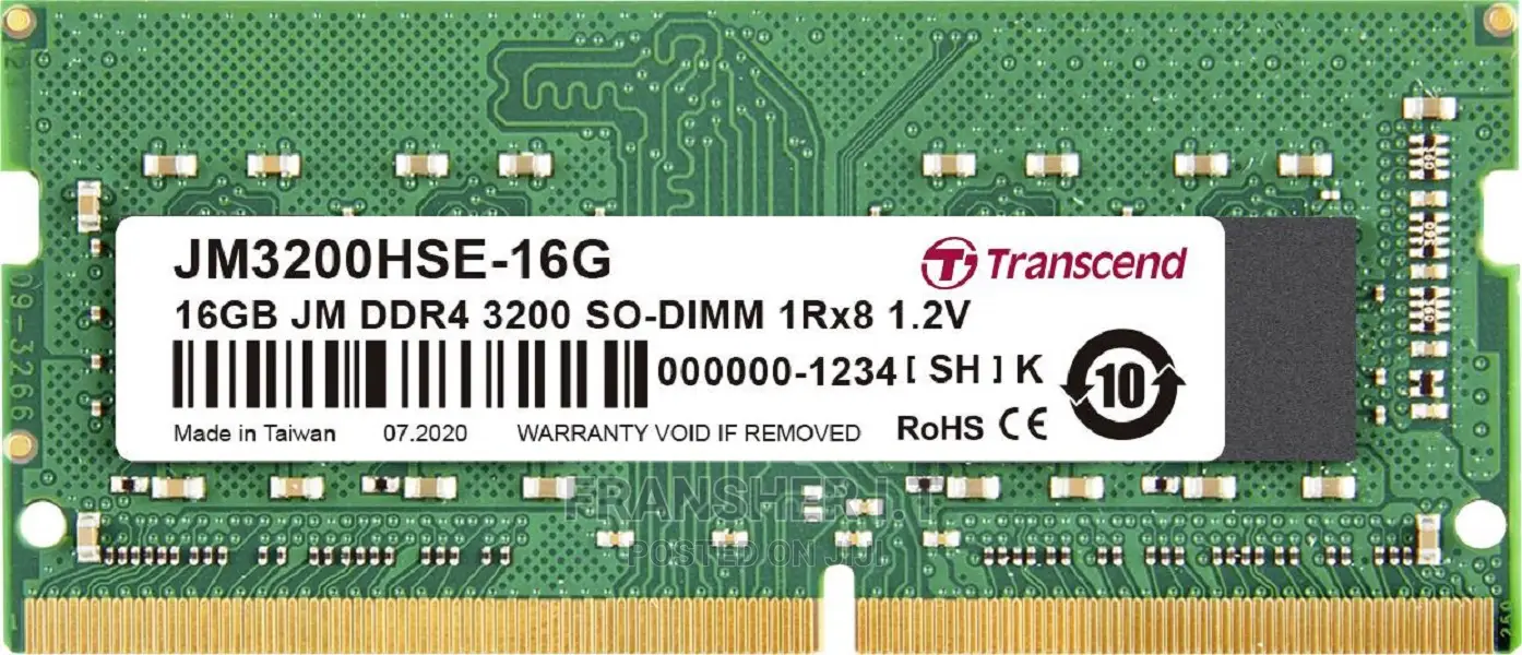 Transcend Jet Ram 16gb Ddr4 Laptop Ram