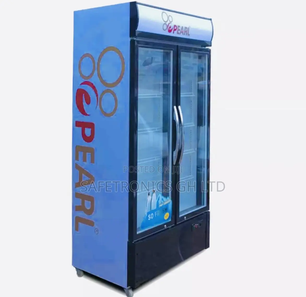 Double Door Display Fridge / Beverage Cooler Pearl 568