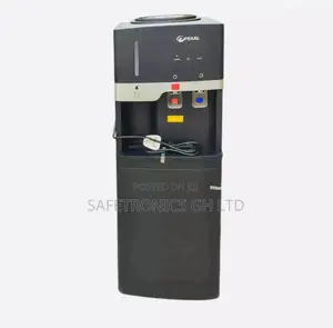 Pearl Water Dispenser With Fridge – Black PWD-1117FBL