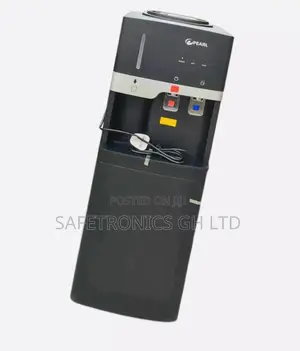 Pearl Water Dispenser With Fridge – Black PWD-1117FBL