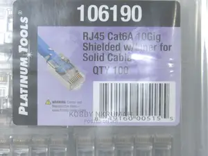 [100-Pack] Platinumtools 10gig Shielded Connector With Liner