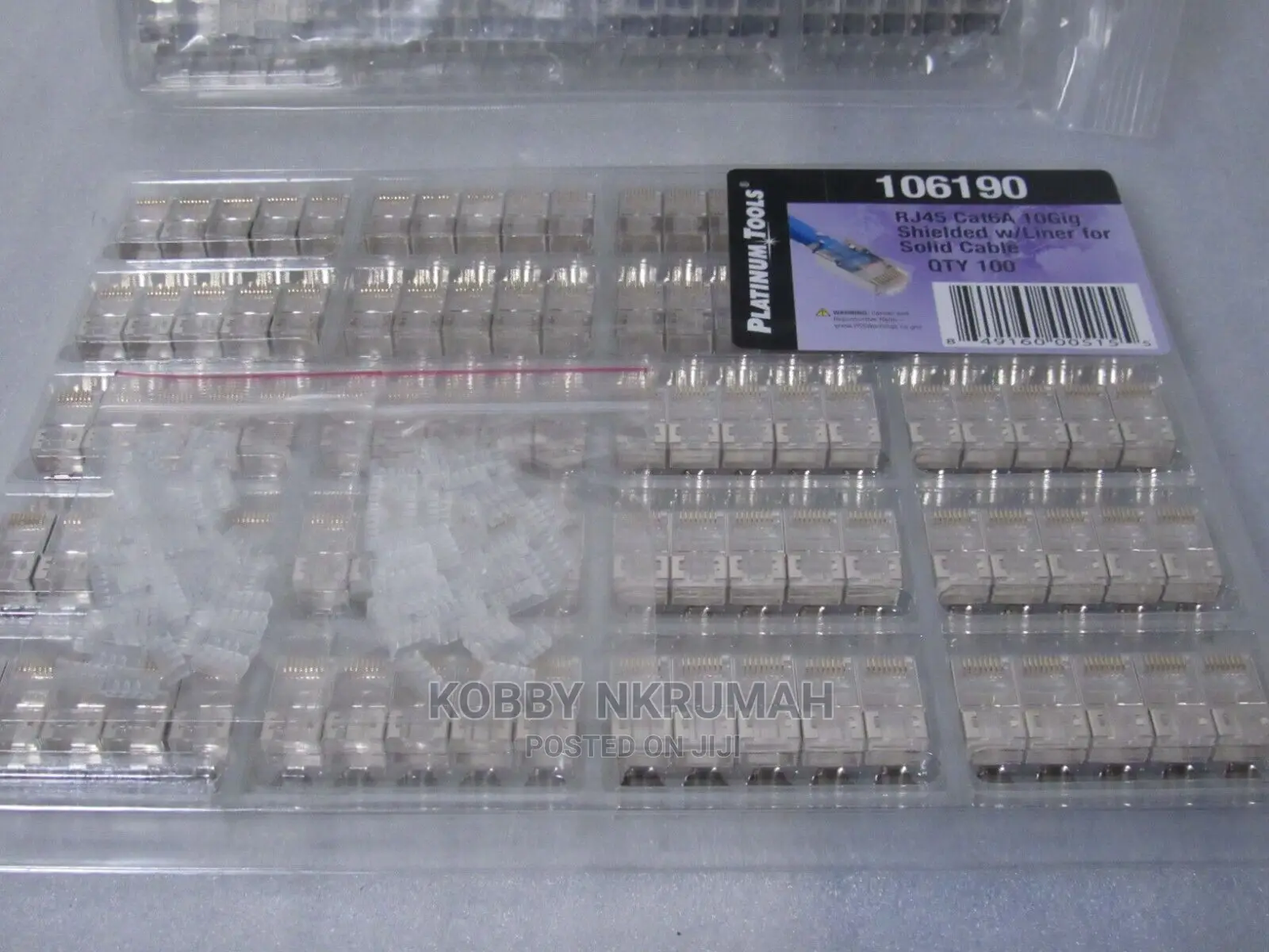 [100-Pack] Platinumtools 10gig Shielded Connector With Liner