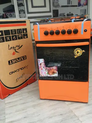 Volcano Orange 4 Gas Burner 50×55 With Oven and Grill