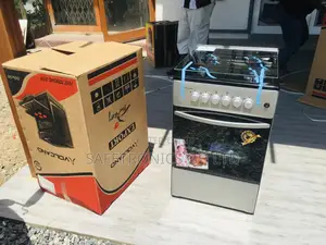 Inox Gray 4 Gas Burner 50×55 With Oven and Grill