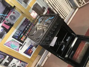 Volcano Black 4 Gas Burner 50×50 With Oven and Grill
