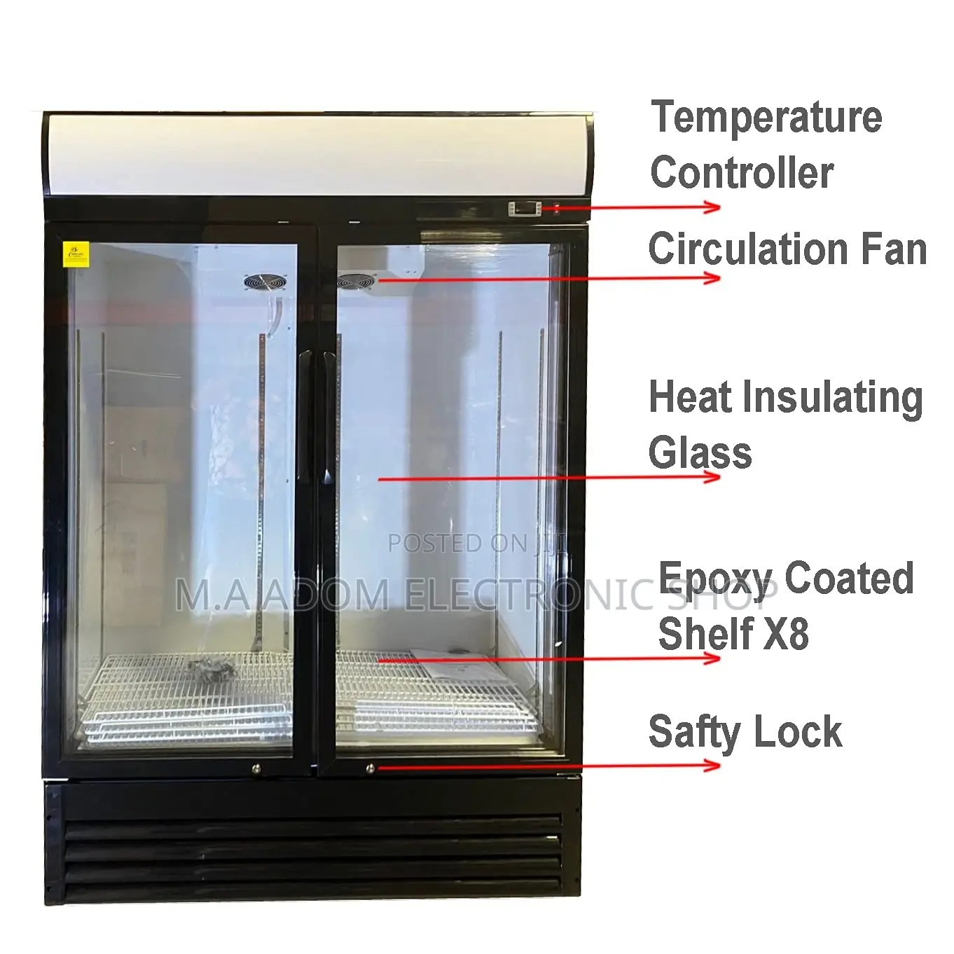Pearl 568 Litres Fridge With Plain Transparent Glass