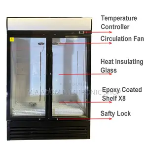 Pearl 568 Litres Fridge With Plain Transparent Glass
