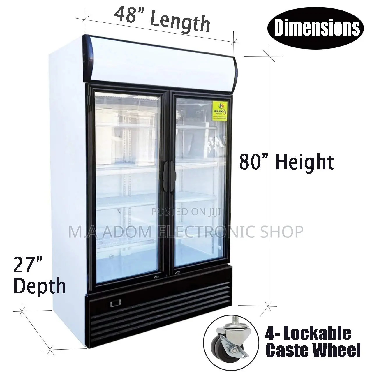 Pearl 600 Litres Display Fridge With Locker