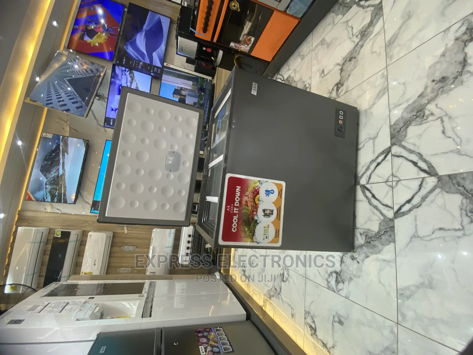 Place and Order for Zara 141L Chest Freezer Sliding Glass