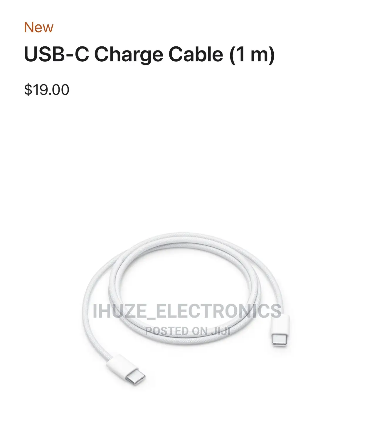 OEM M1/M2/M4 iPad Pro USB-C Charge Cable (1 M)