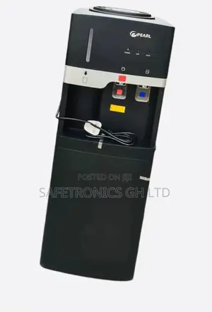 Pearl Water Dispenser Hot Cold With Fridge Black PWD-1117f