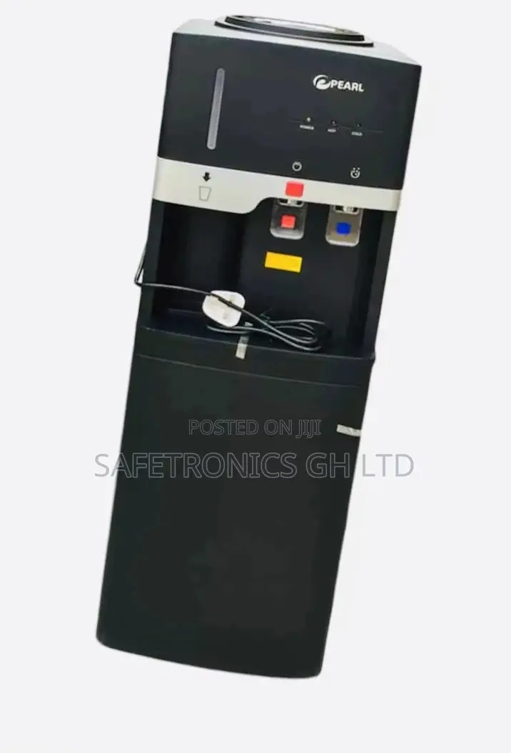 Pearl Water Dispenser Hot Cold With Fridge Black PWD-1117f