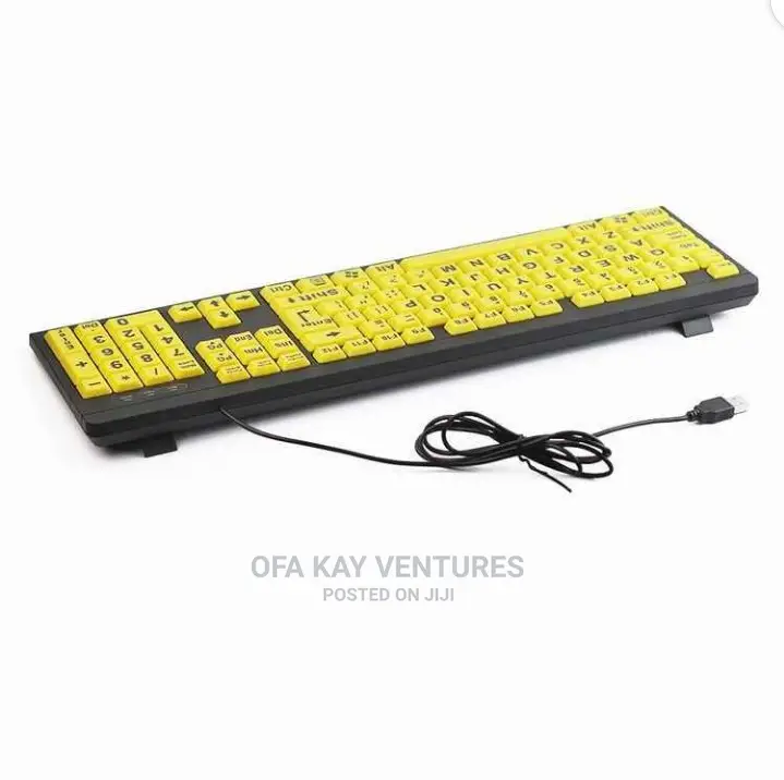 Wired Big Letters Keyboard