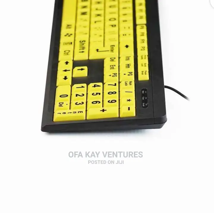 Wired Big Letters Keyboard