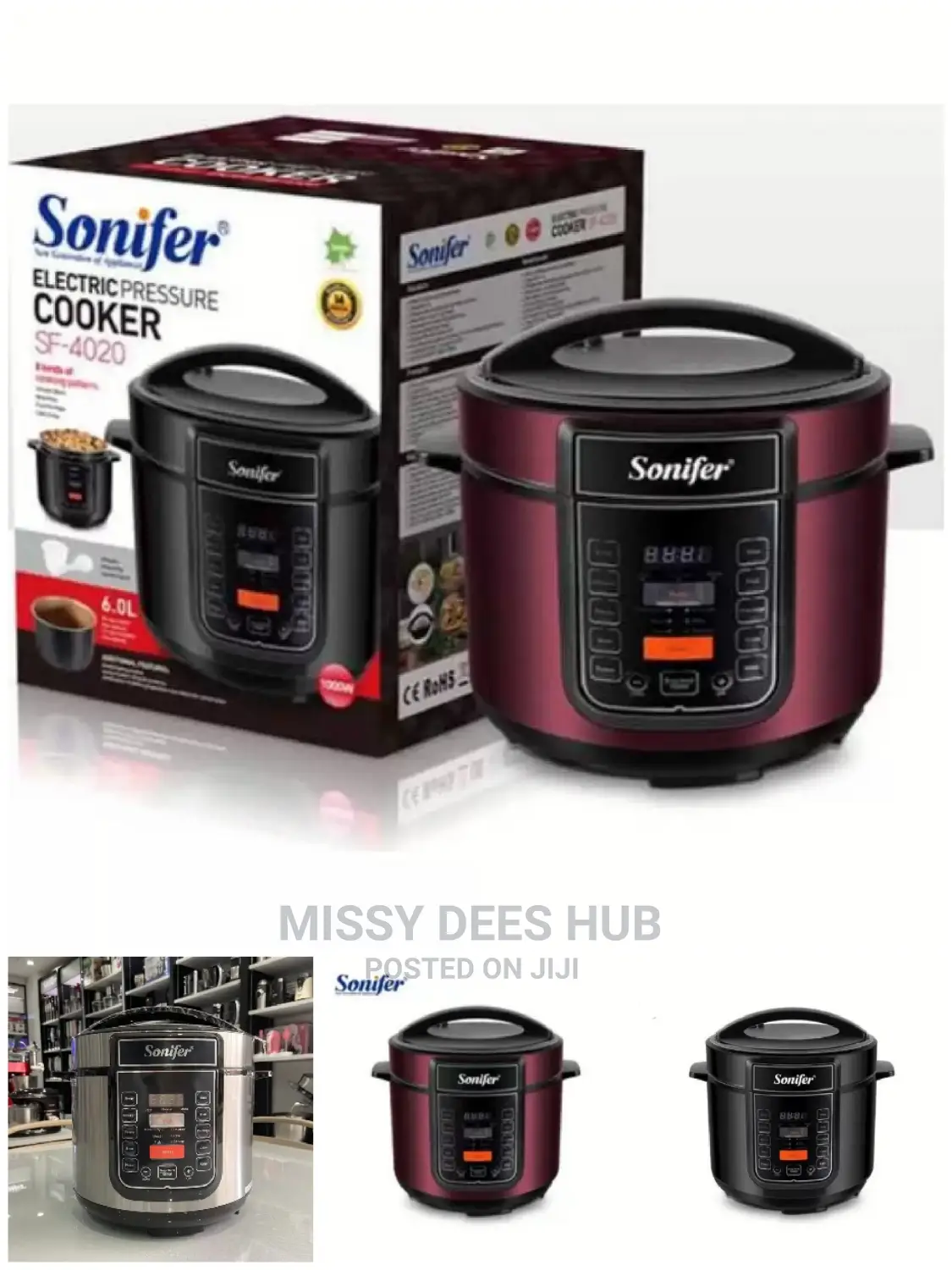 6L Sonifer Pressure Cooker
