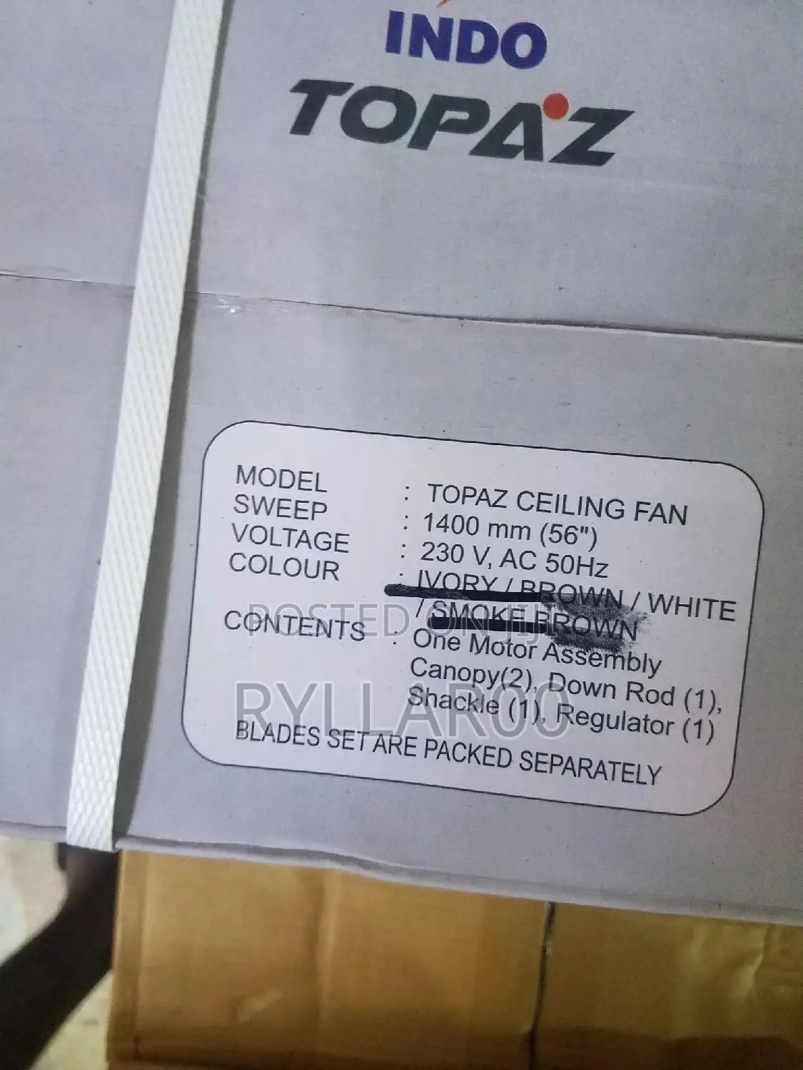 Swift High Quality Ceiling Fan