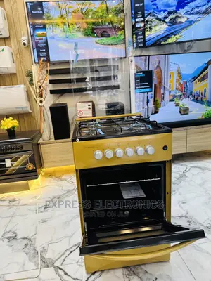 Golden Stainless Gas Cooker Oven 4burner 50:50 Stove