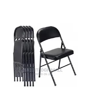 Foldable Leather Upholstered Guest Waiting Chair - 10pcs