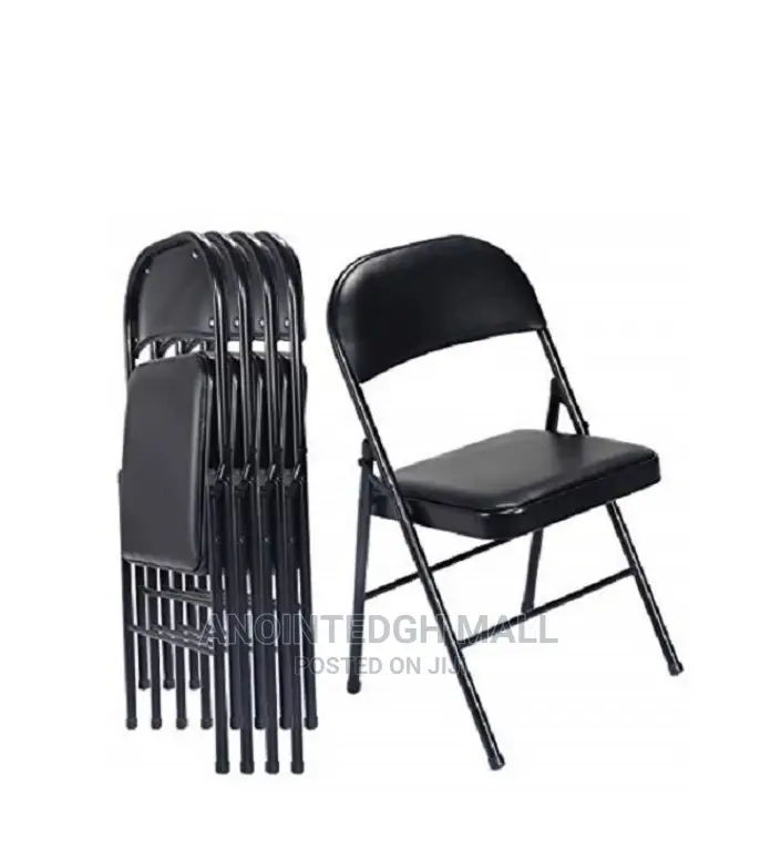 Foldable Leather Upholstered Guest Waiting Chair - 10pcs