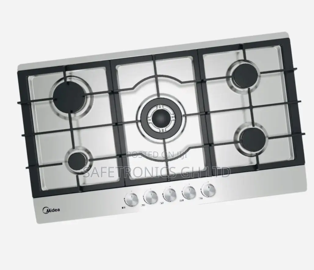 Midea 90cm 5 Burner Gas Hob| Stainless Steel [90G50ME]