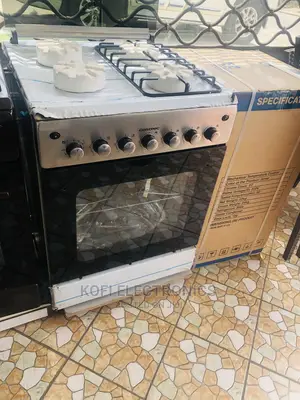 Silver Gosonic GGO-4060 60x60 Free Standing Glass Door Oven