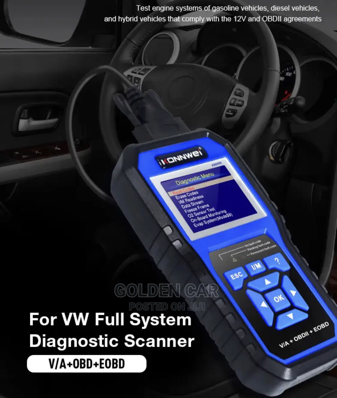 Konnwei KW450 for VW,Audi,Skoda OBD2 Car Diagnostic Scanner