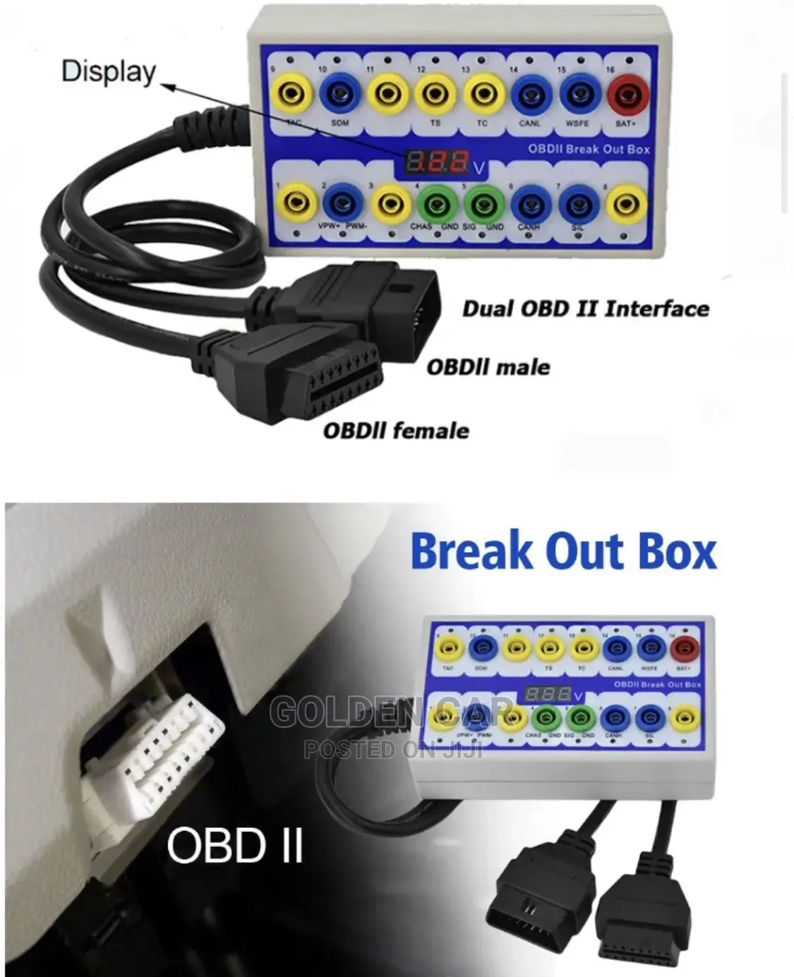 OBD2 Breakout Box CAN Protocol Detector