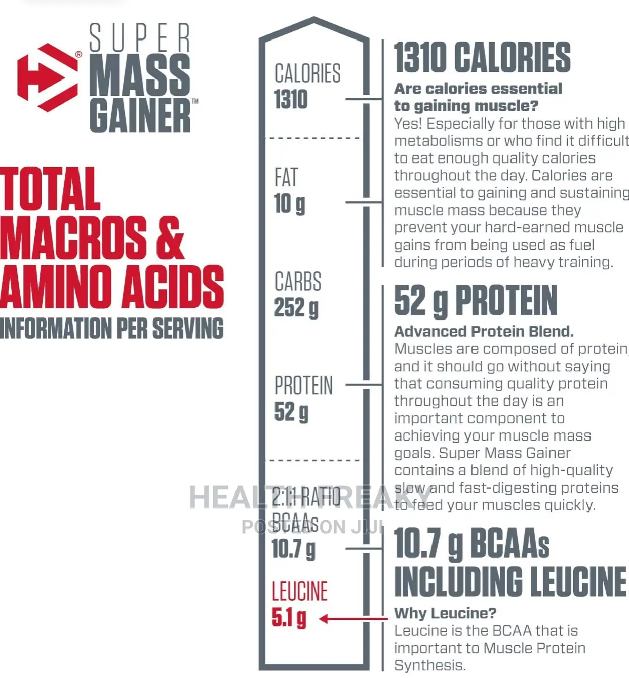 Super Mass Gainer Dymatize Muscle Builder Weight Gain